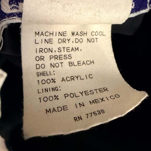 VTG Wild Horses Reversible Hooded Fleece Unique Western Men M Women XL - Picture 9 of 11